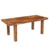 Picture of San Mateo Rustic Solid Wood Extendable Dining Table