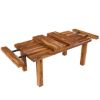 Picture of San Mateo Rustic Solid Wood Extendable Dining Table