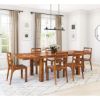 Picture of San Mateo Rustic Solid Wood Extendable Dining Table