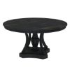 Picture of Abingdon Rustic Solid Wood Round Pedestal Dining Table Set