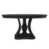 Picture of Abingdon Rustic Solid Wood Round Pedestal Dining Table Set