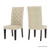 Picture of Clanton Rustic Solid Wood Pedestal Round Dining Table Chair Set