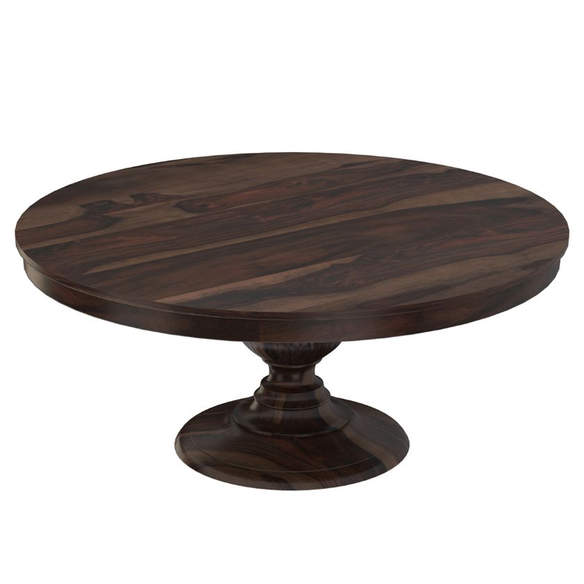 Picture of Clanton Solid Wood Pedestal Round Dining Table