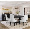 Picture of Evanston Rustic Solid Wood 8 Piece Round Dining Room Set