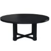 Picture of Evanston Rustic Solid Wood Black Round Dining Table