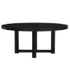 Picture of Evanston Rustic Solid Wood Black Round Dining Table
