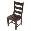 Picture of Modern Pioneer Rustic Solid Wood Ladder Back Dining Chair