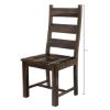 Picture of Modern Pioneer Rustic Solid Wood Ladder Back Dining Chair