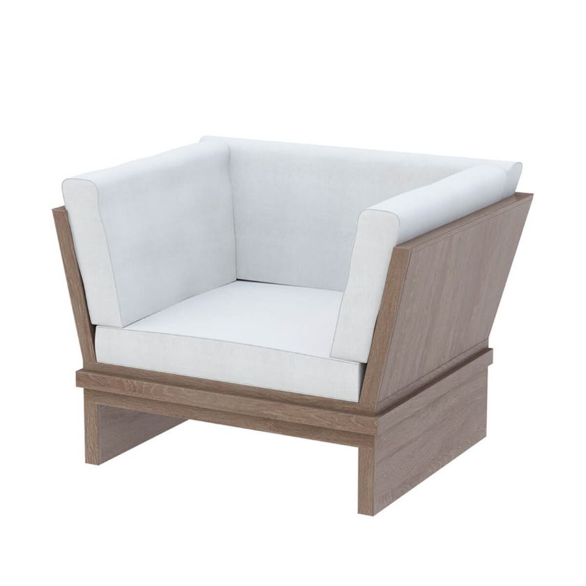 Picture of Geelong Teak Wood Outdoor Single Sofa