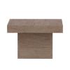 Picture of Geelong Rustic Teak Wood Outdoor Square End Table