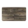 Picture of Ambler Solid Mahogany Wood Live Edge Style 4 Piece Bedroom Set