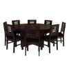 Picture of Algona Round Rustic Solid Wood Dining Table Set