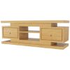 Picture of Kingston 59"L Natural Teak Wood 2 Drawers TV Stand Media Console
