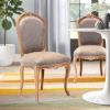 Picture of Kimballton Shabby Chic Mahogany Wood Upholstered Accent Dining Chair