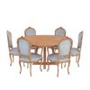 Picture of Kimballton Shabby Chic Teak Wood Round Dining Table Set
