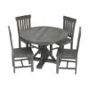Picture of Alamosa Solid Wood 4 Seater Small Round Kitchen Table Chair Set