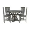 Picture of Alamosa Solid Wood 4 Seater Small Round Kitchen Table Chair Set
