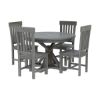 Picture of Alamosa Solid Wood 4 Seater Small Round Kitchen Table Chair Set