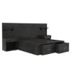 Picture of Estherville Modern Charcoal Grey 4 Piece Storage Bedroom Set