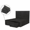 Picture of Estherville Modern Charcoal Grey Storage Platform Bed Frame