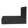 Picture of Estherville Modern Charcoal Grey Storage Platform Bed Frame