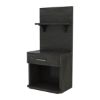 Picture of Estherville Modern Charcoal Grey Wooden Bookcase Nightstand
