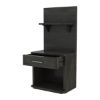 Picture of Estherville Modern Charcoal Grey Wooden Bookcase Nightstand