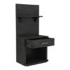 Picture of Estherville Modern Charcoal Grey Wooden Bookcase Nightstand