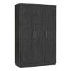 Picture of Estherville Modern Charcoal Grey Large Clothing Armoire Wardrobe