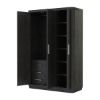 Picture of Estherville Modern Charcoal Grey Large Clothing Armoire Wardrobe