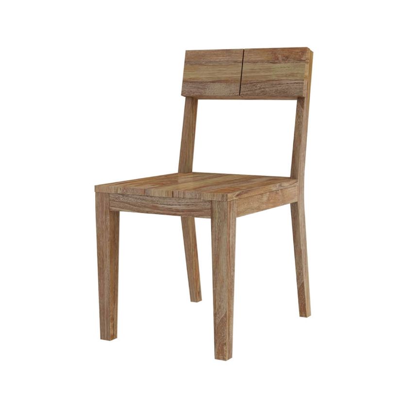 Picture of Fernie Rustic Teak Wood Outdoor Dining Chair