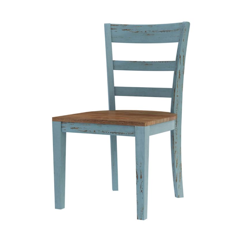 Picture of Conway Farmhouse Two Tone Solid Wood Dining Chair