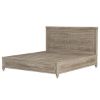 Picture of Winnetka Rustic Solid Wood Platform Bed with Ornate Headboard