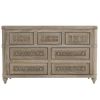 Picture of Winnetka Rustic Solid Wood 7 Drawer Bedroom Dresser