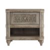 Picture of Winnetka Rustic Solid Wood Nightstand with One Drawer and Open Shelf