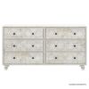 Picture of Lahaina Solid Wood Hand Carved Moroccan Style 6 Drawer Dresser