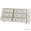 Picture of Lahaina Solid Wood Hand Carved Moroccan Style 6 Drawer Dresser