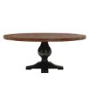 Picture of Rexburg Black Two Tone Solid Wood Farmhouse Dining Table Chair Set