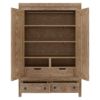 Picture of Waukesha Moroccan Style Teak Solid Wood Large Armoire with Hanging Rod