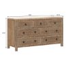 Picture of Waukesha Hand Carved Teak Wood Moroccan Style Large 7 Drawer Dresser