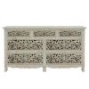 Picture of Pennsylvania Solid Wood Queen Anne 7 Drawer White Bedroom Dresser