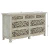 Picture of Pennsylvania Solid Wood Queen Anne 7 Drawer White Bedroom Dresser