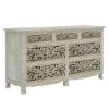 Picture of Pennsylvania Solid Wood Queen Anne 7 Drawer White Bedroom Dresser