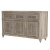 Picture of Winnetka Rustic Teak Wood Long Sideboard Cabinet