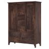Picture of Orillia Solid Wood Handcrafted Large Farmhouse Clothing Armoire