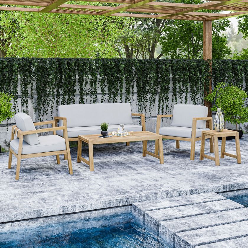 Picture of Savannah Teak Outdoor Sofa Set