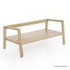 Picture of Savannah Solid Teak Wood Outdoor 2 Seater Japanese Sofa