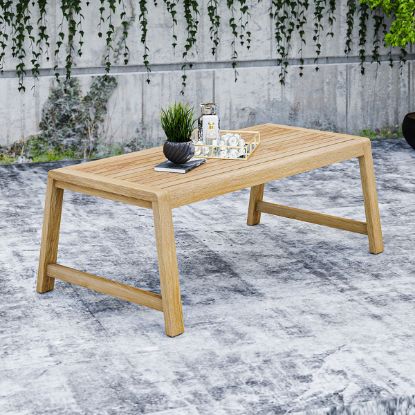 Picture of Savannah Teak Patio Rectangular Coffee Table