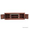 Picture of Antique Rustic Solid Wood 2 Door 2 Tier Media Console