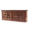 Picture of Antique Rustic Solid Wood 4 Door Buffet Sideboard